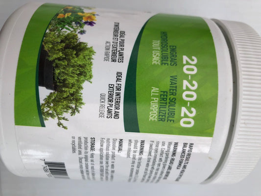 20-20-20 All purpose water soluable fertilizer 500 g