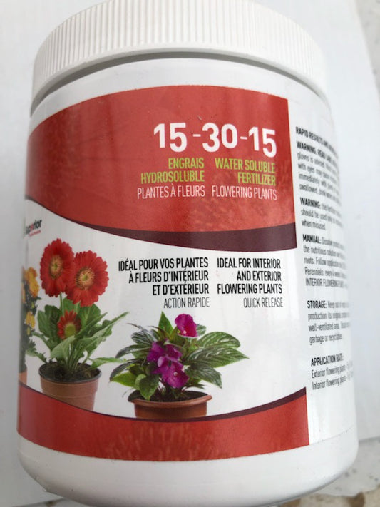 15-30-15 water soluble fertilizer for flowering plants