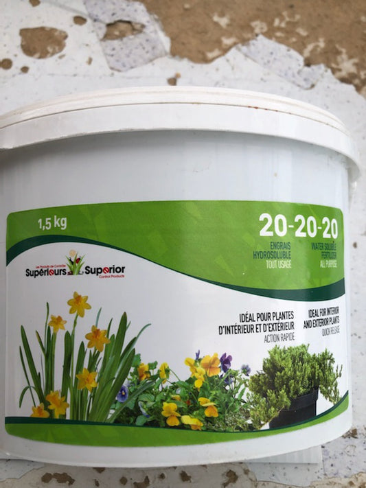 20-20-20 all purpose water soluble fertilizer 1.5 kg